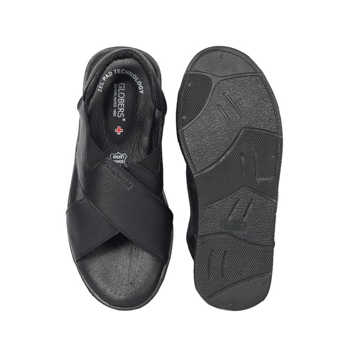 150201  GLOBERS ZEL PAD SANDLE BLACK