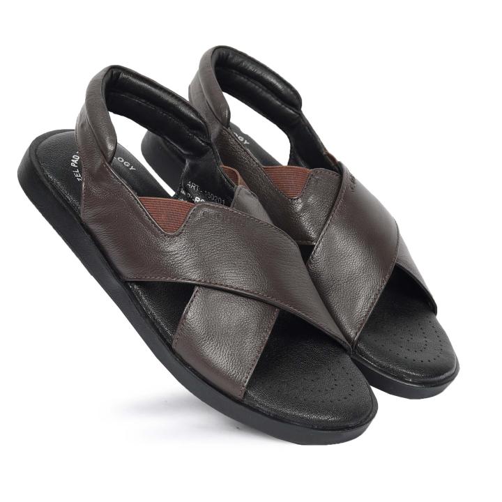 150201  GLOBERS ZEL PAD SANDLE BROWN