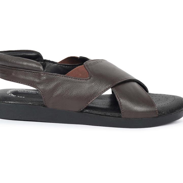 150201  GLOBERS ZEL PAD SANDLE BROWN